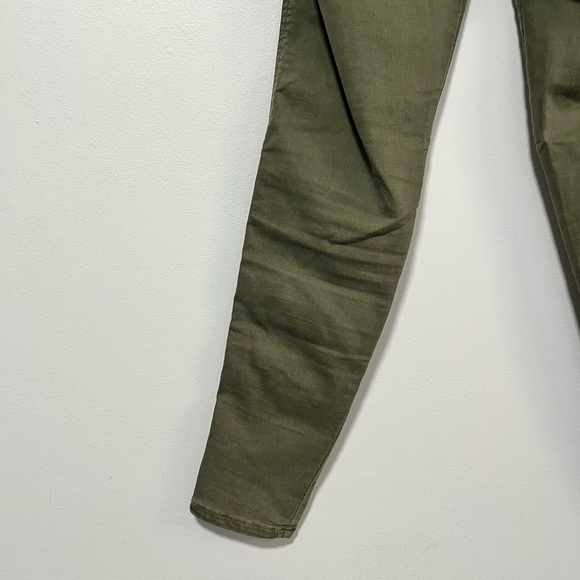 Bershka Olive Green Skinny Pants - Size 6 - Picture 6 of 8